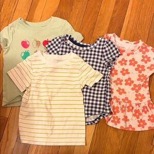 Kids' Assorted Colorful T-Shirts Set 2t
